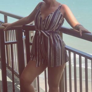 Striped Zaful Romper